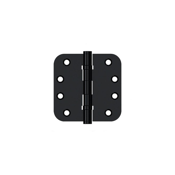 Deltana 4 x 4 x 5/8 Radius Ball Bearing Hinge; Flat Black Finish DSB4R5B19 - main